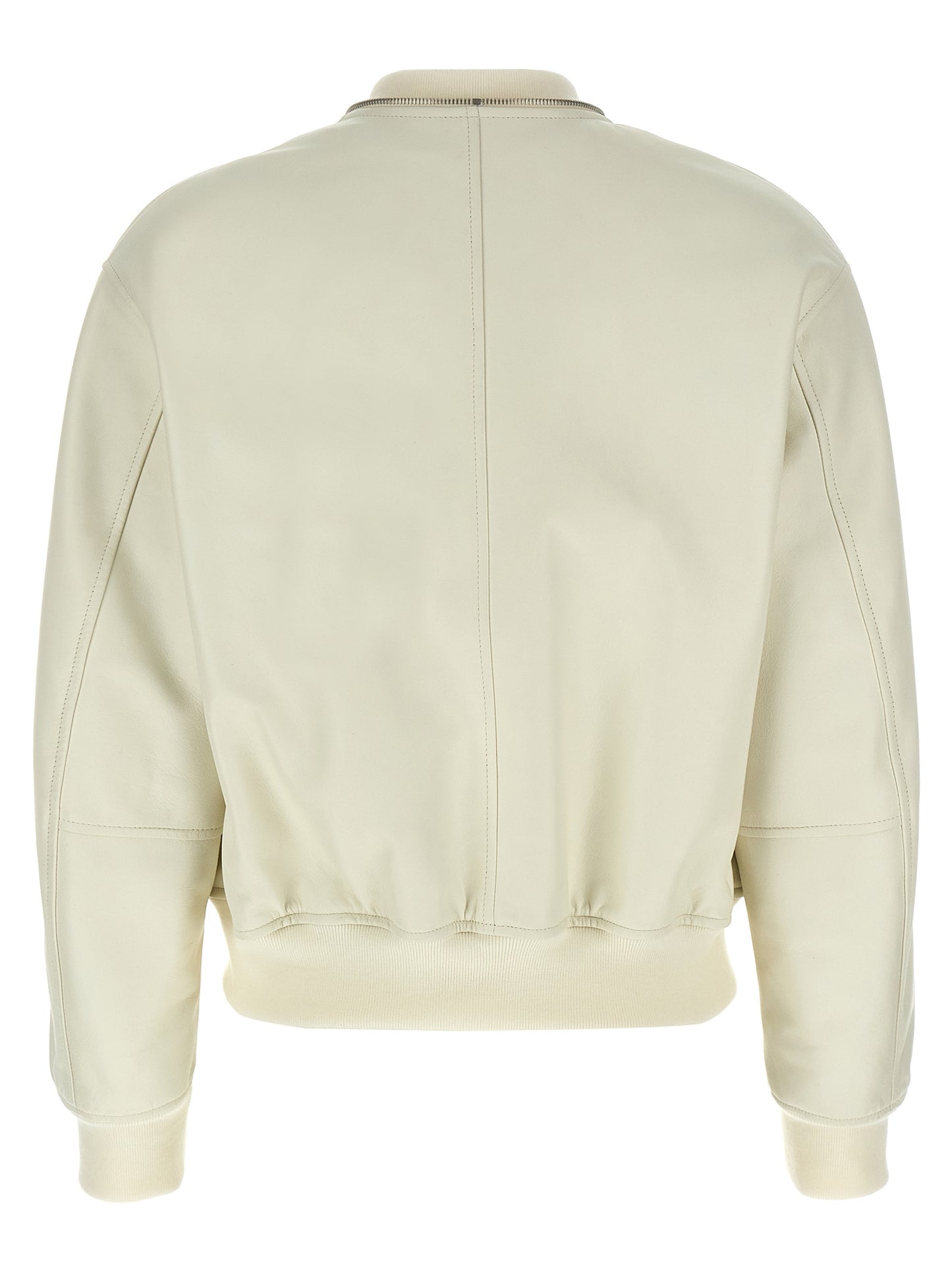 Jil Sander Women Leather Bomber Jacket JIL SANDER