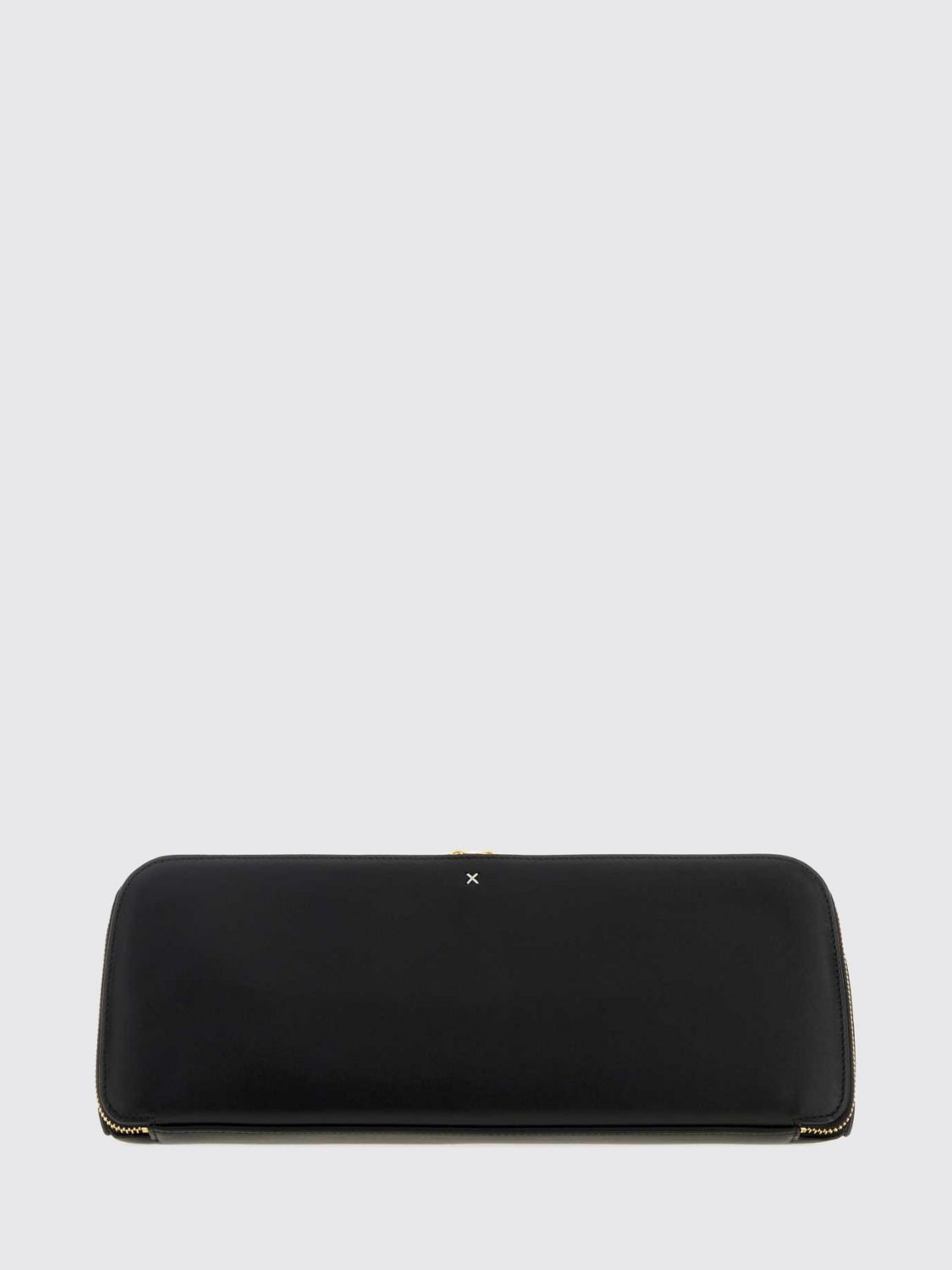 Alai�A Women Delta Smooth Calf Leather Clutch Alaia With Double Zip Closure ALAIA