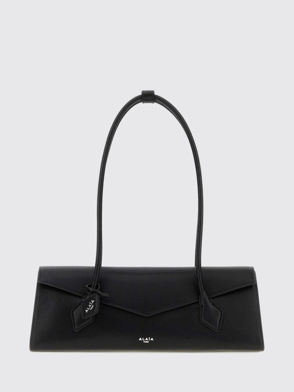 Alaia Women Le Teckel Flap Sheepskin Leather Shoulder Bag Alaia With Double Handle ALAIA
