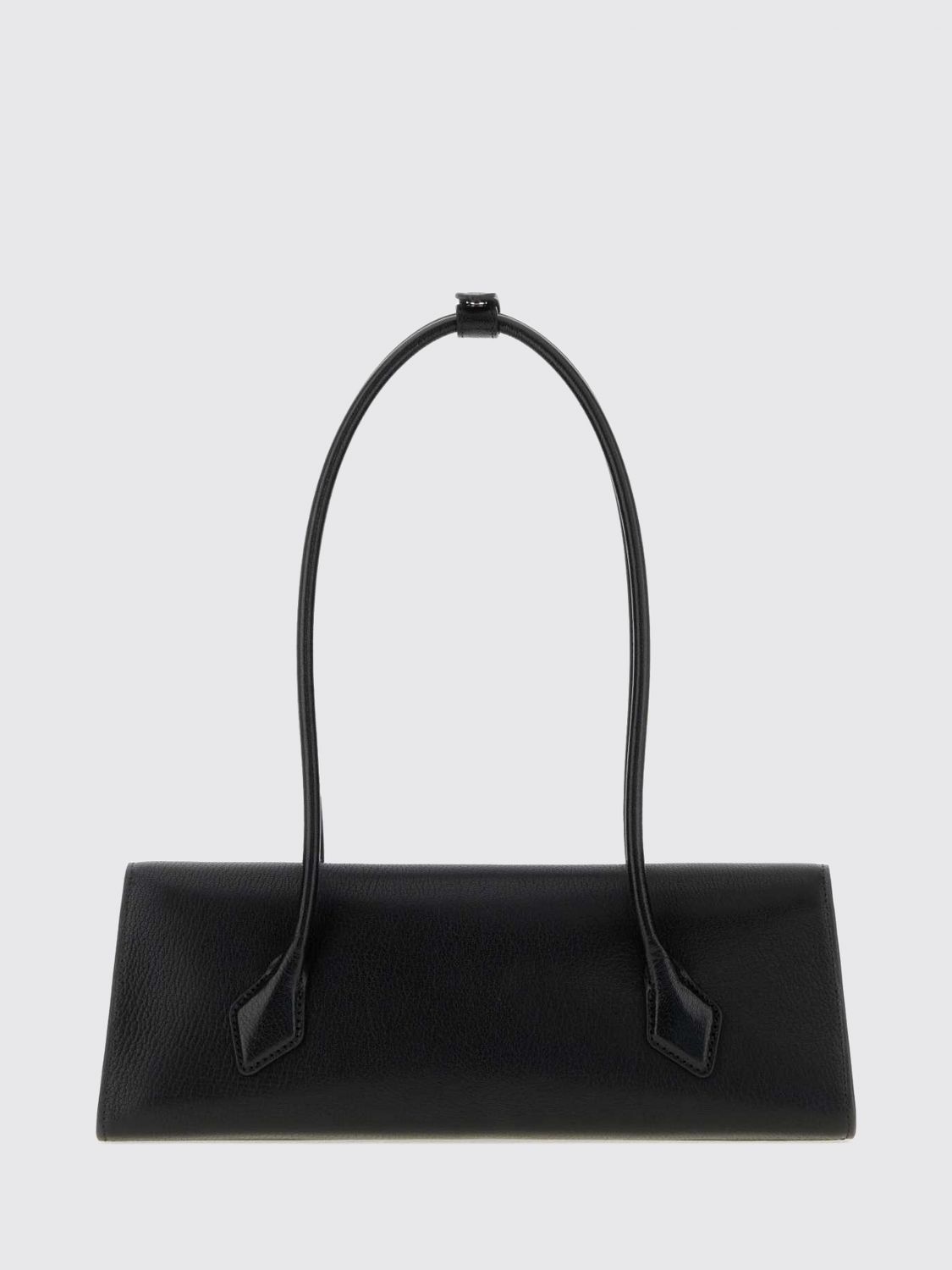 Alaia Women Le Teckel Flap Sheepskin Leather Shoulder Bag Alaia With Double Handle ALAIA