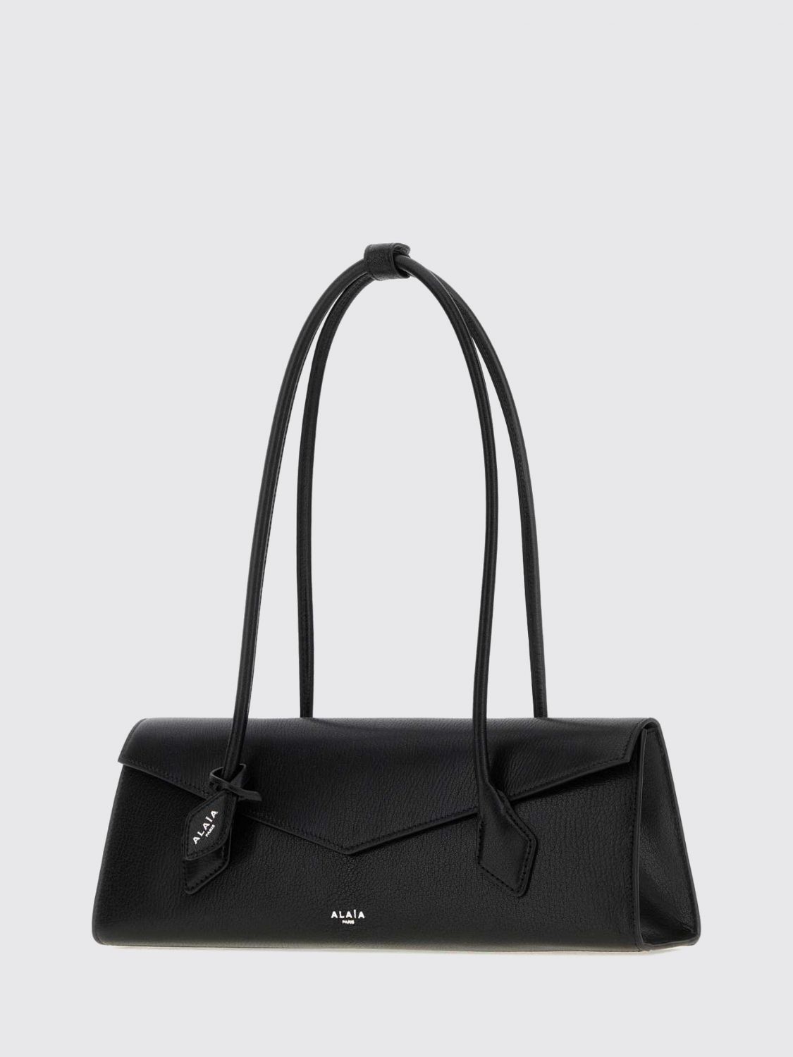 Alaia Women Le Teckel Flap Sheepskin Leather Shoulder Bag Alaia With Double Handle ALAIA