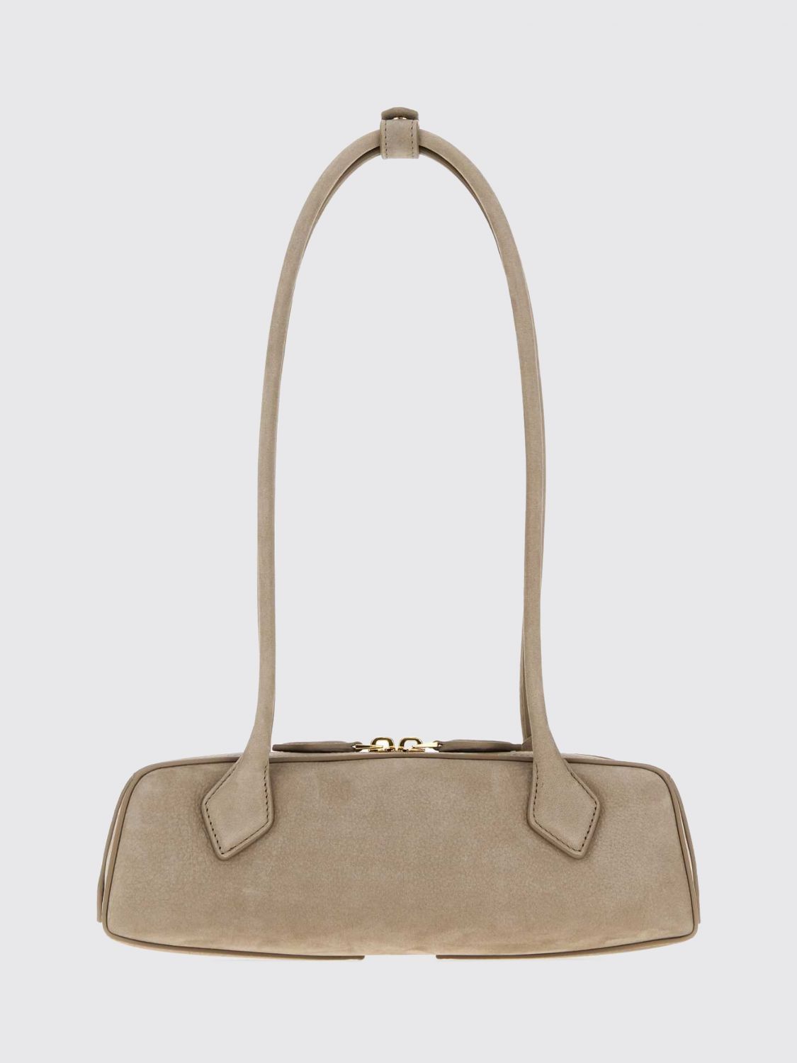 Alai�A Women Le Teckel Nubuck Shoulder Bag Alaia With Double Handle ALAIA