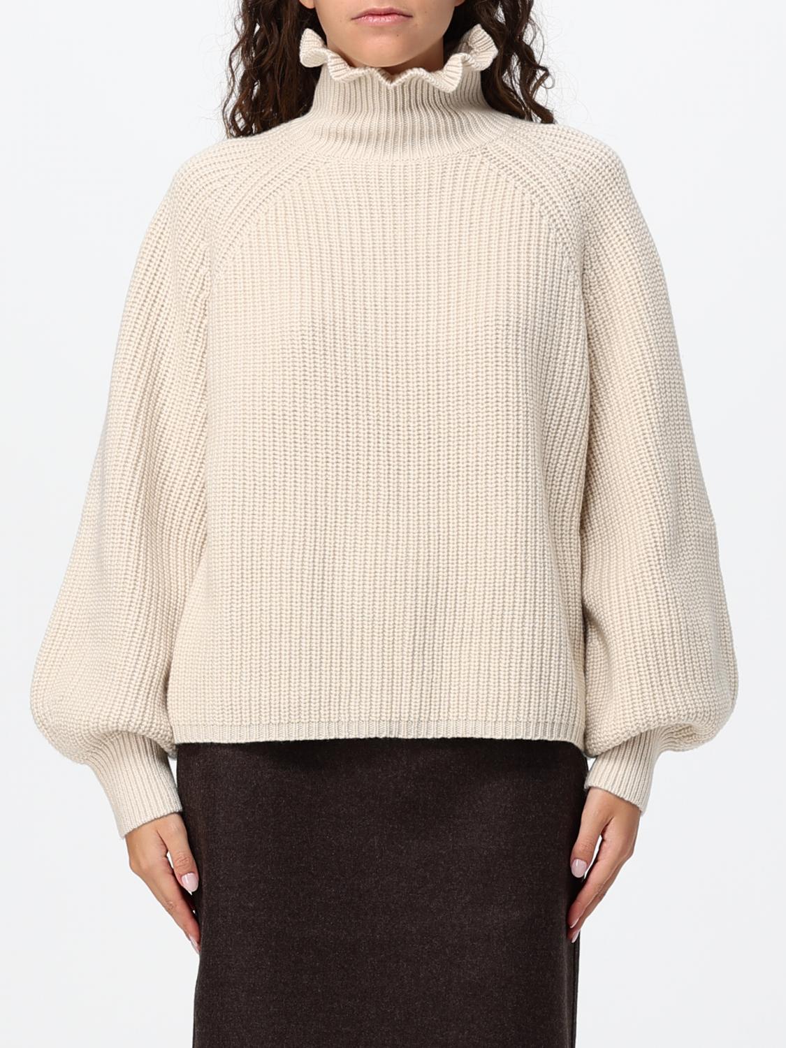 Max Mara Women Max Mara Wool And Cashmere Turtleneck Jumper With Balloon Sleeves MAX MARA