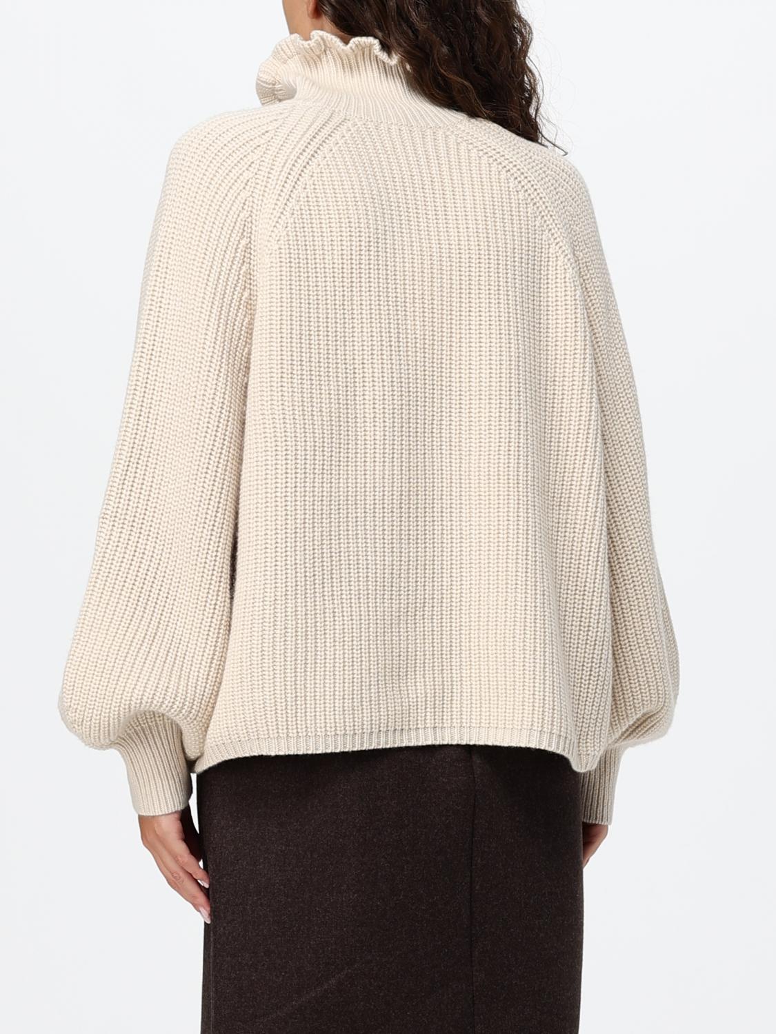 Max Mara Women Max Mara Wool And Cashmere Turtleneck Jumper With Balloon Sleeves MAX MARA