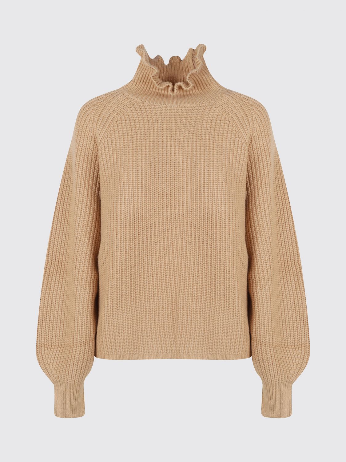 Max Mara Women Max Mara Wool And Cashmere Turtleneck Jumper With Balloon Sleeves MAX MARA