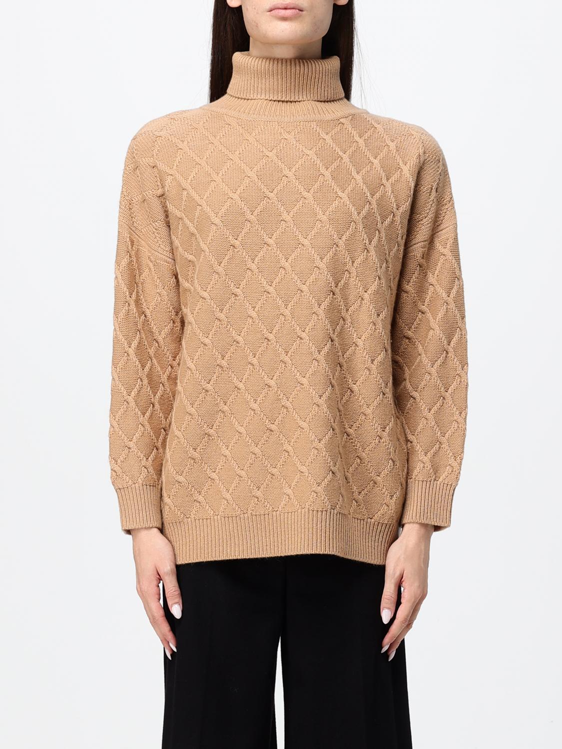Max Mara Women Max Mara Wool And Cashmere Turtleneck Jumper With Dropped Shoulders MAX MARA