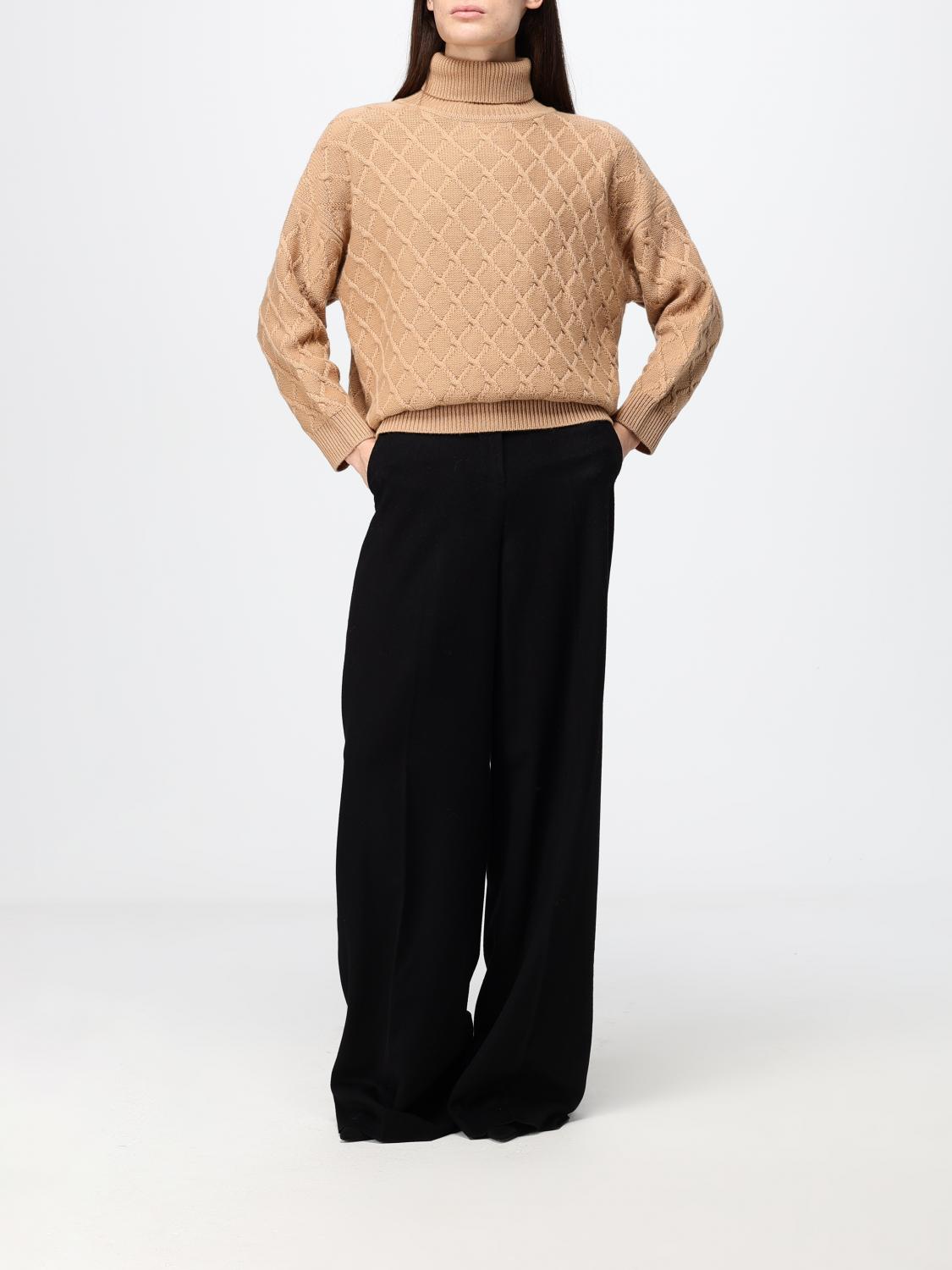 Max Mara Women Max Mara Wool And Cashmere Turtleneck Jumper With Dropped Shoulders MAX MARA