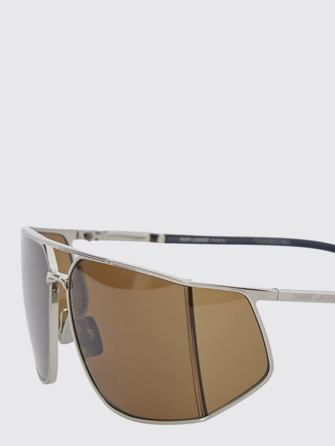 Saint Laurent Women Saint Laurent Metal Aviator Sunglasses With Double Bridge SAINT LAURENT