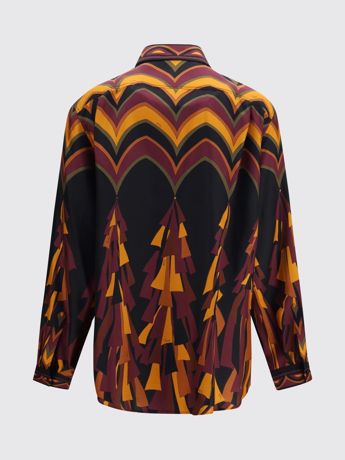 Pucci Women Pucci Printed Pure Silk Shirt With Classic Collar PUCCI