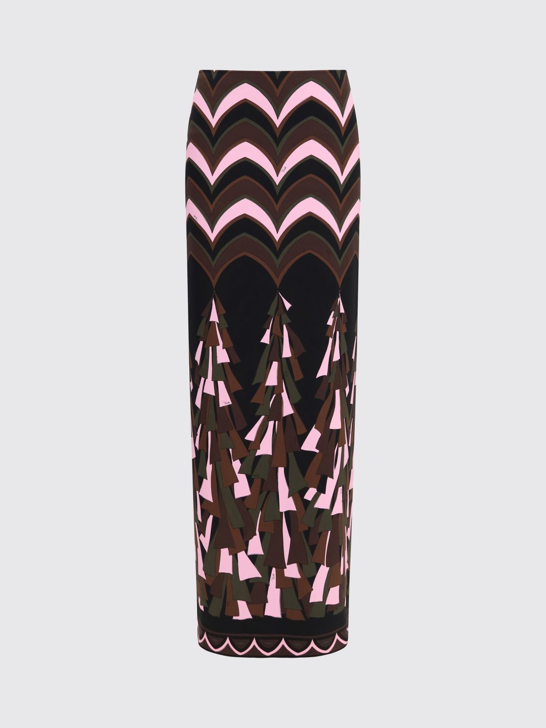 Pucci Women Pucci High-Waisted Ethnic Print Cri�Pe Long Pencil Skirt