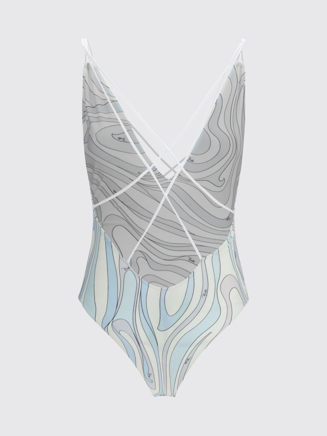 Pucci Women Pucci Printed One-Piece Swimsuit With Deep V-Neck PUCCI