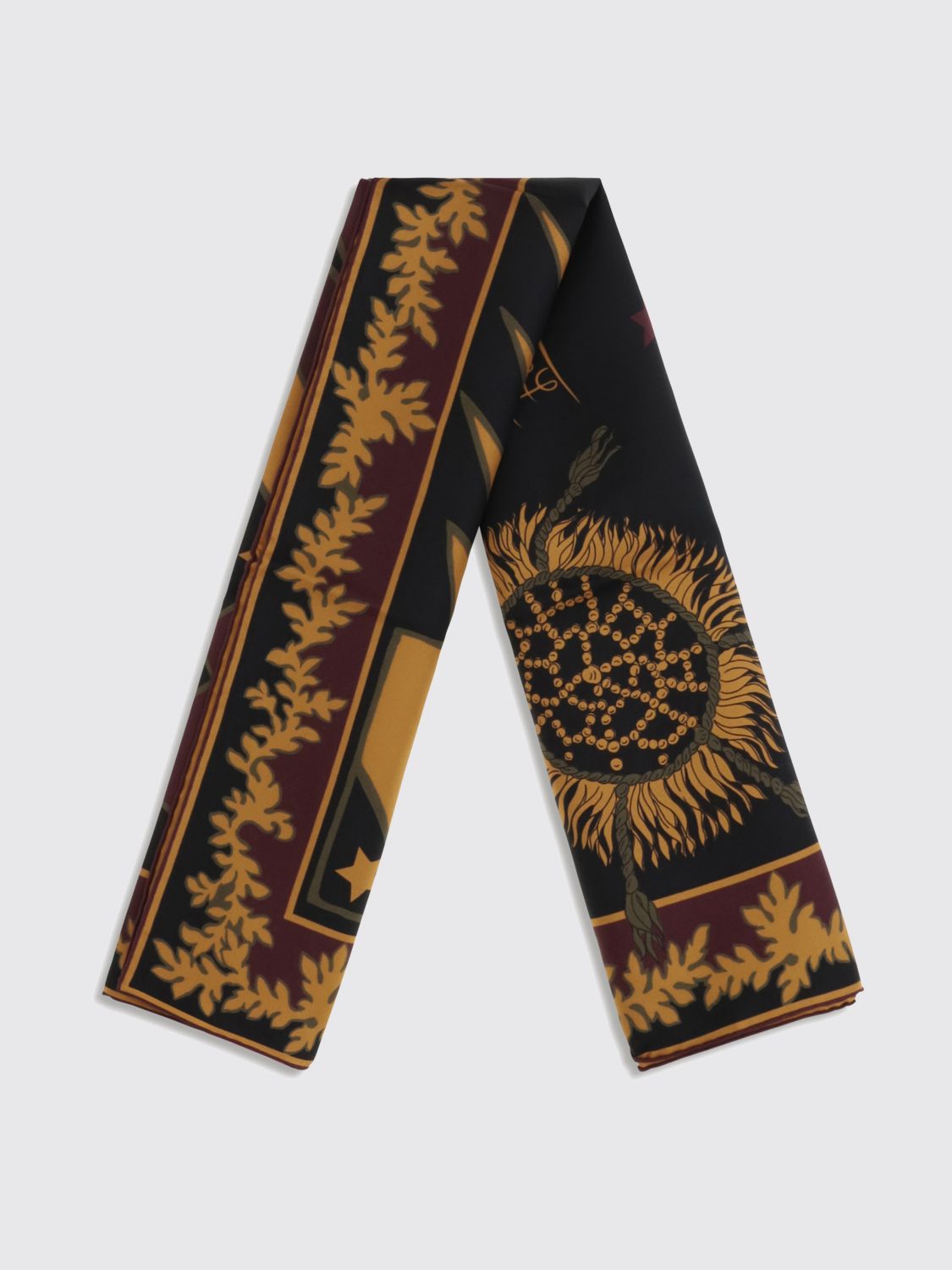 Pucci Women Pucci Geometric And Floral Print Square Silk Scarf PUCCI