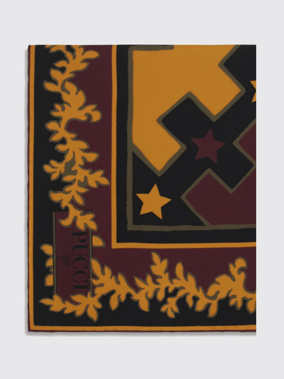 Pucci Women Pucci Geometric And Floral Print Square Silk Scarf PUCCI