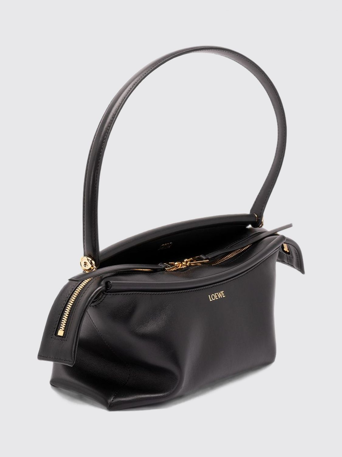 Loewe Women Whisker Smooth Calfskin Shoulder Bag With Flat Handle Loewe LOEWE