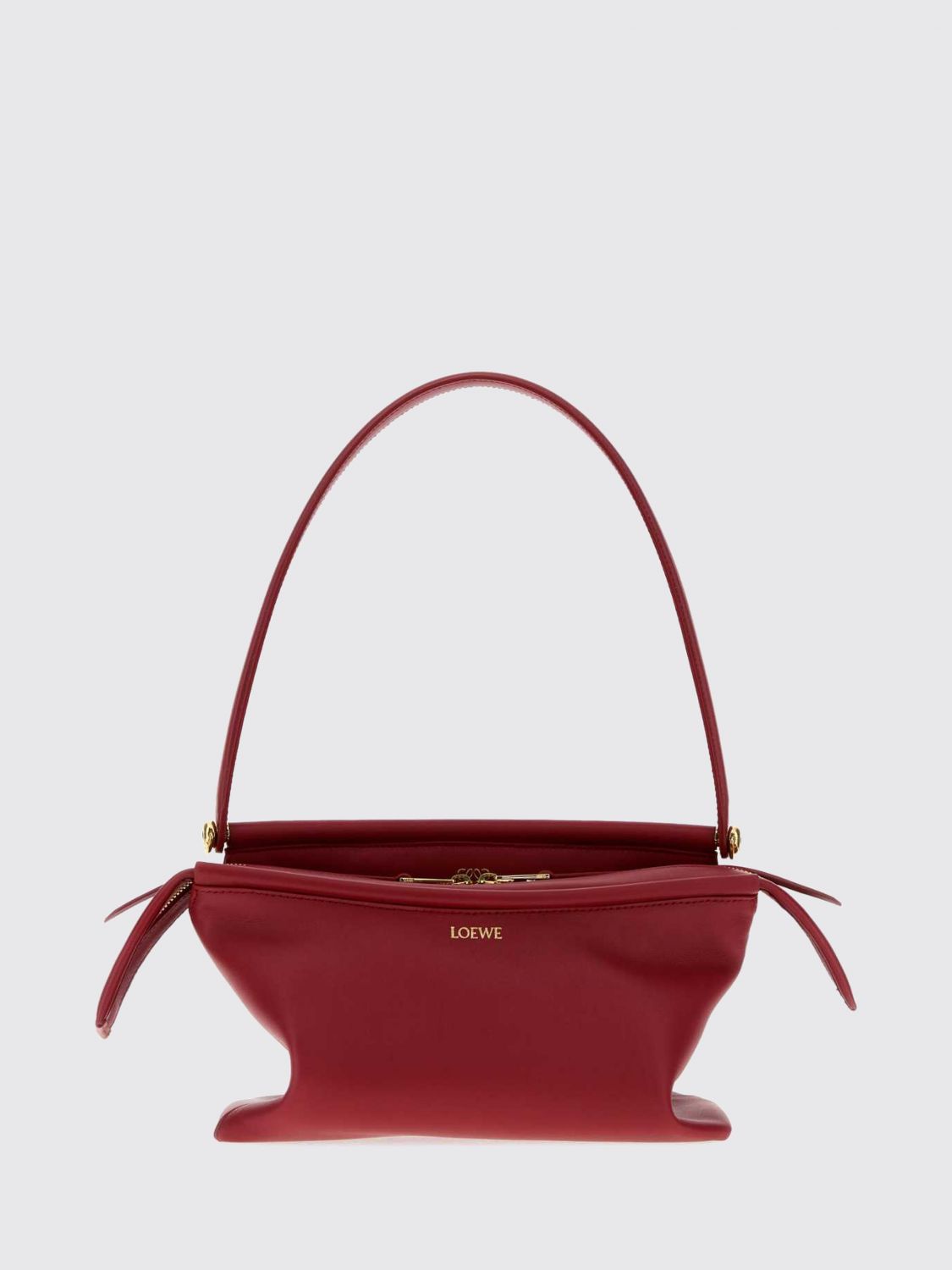 Loewe Women Whisker Smooth Calfskin Shoulder Bag With Flat Handle Loewe LOEWE