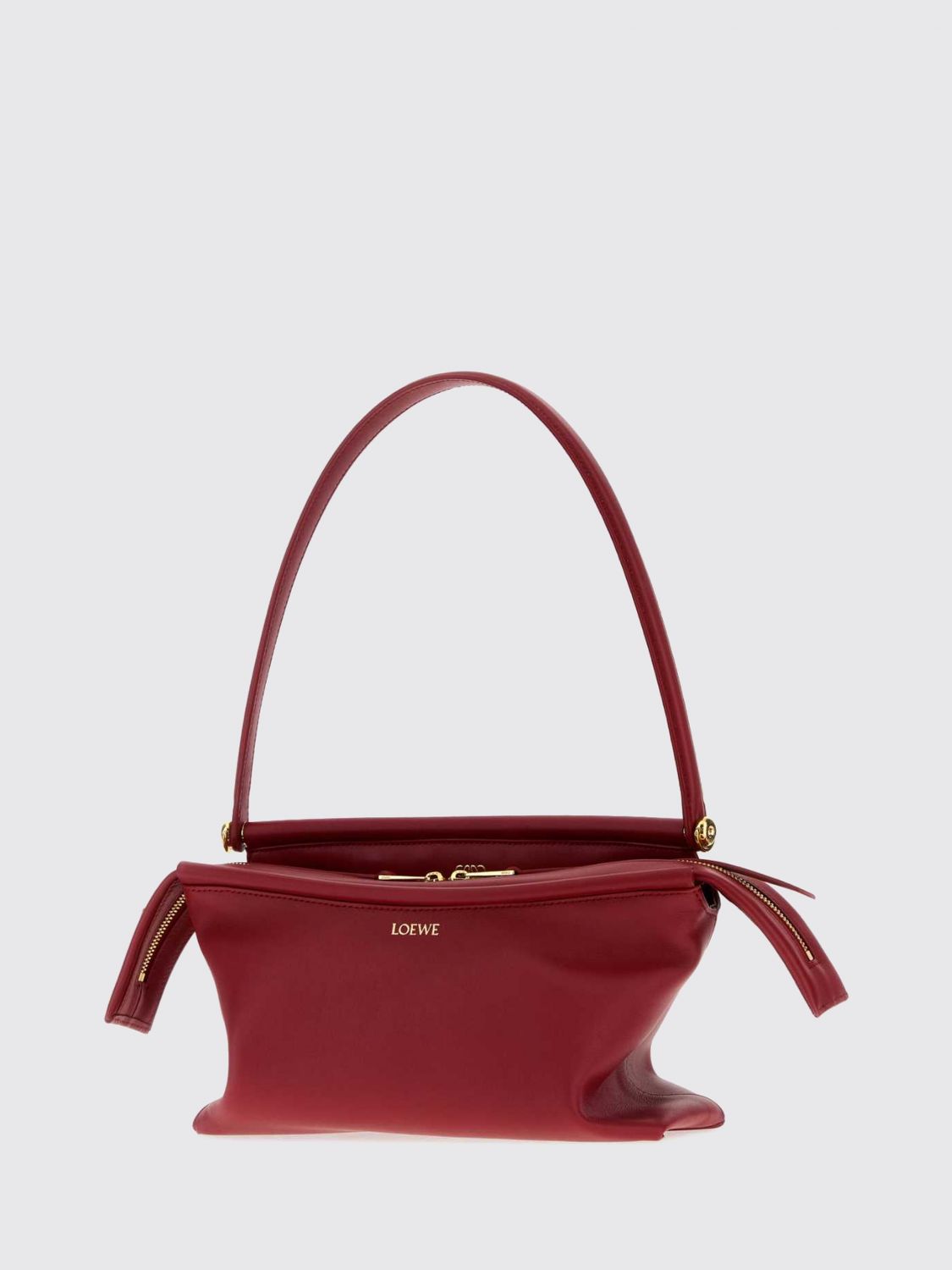 Loewe Women Whisker Smooth Calfskin Shoulder Bag With Flat Handle Loewe LOEWE