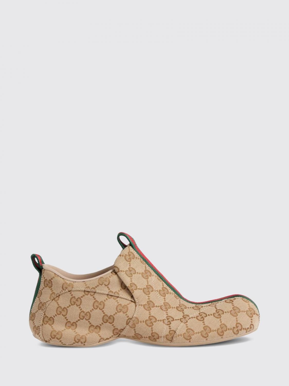 Gucci Men Slip-On Sneakers Gucci In Gg Monogram Jacquard Fabric With Web Detail GUCCI