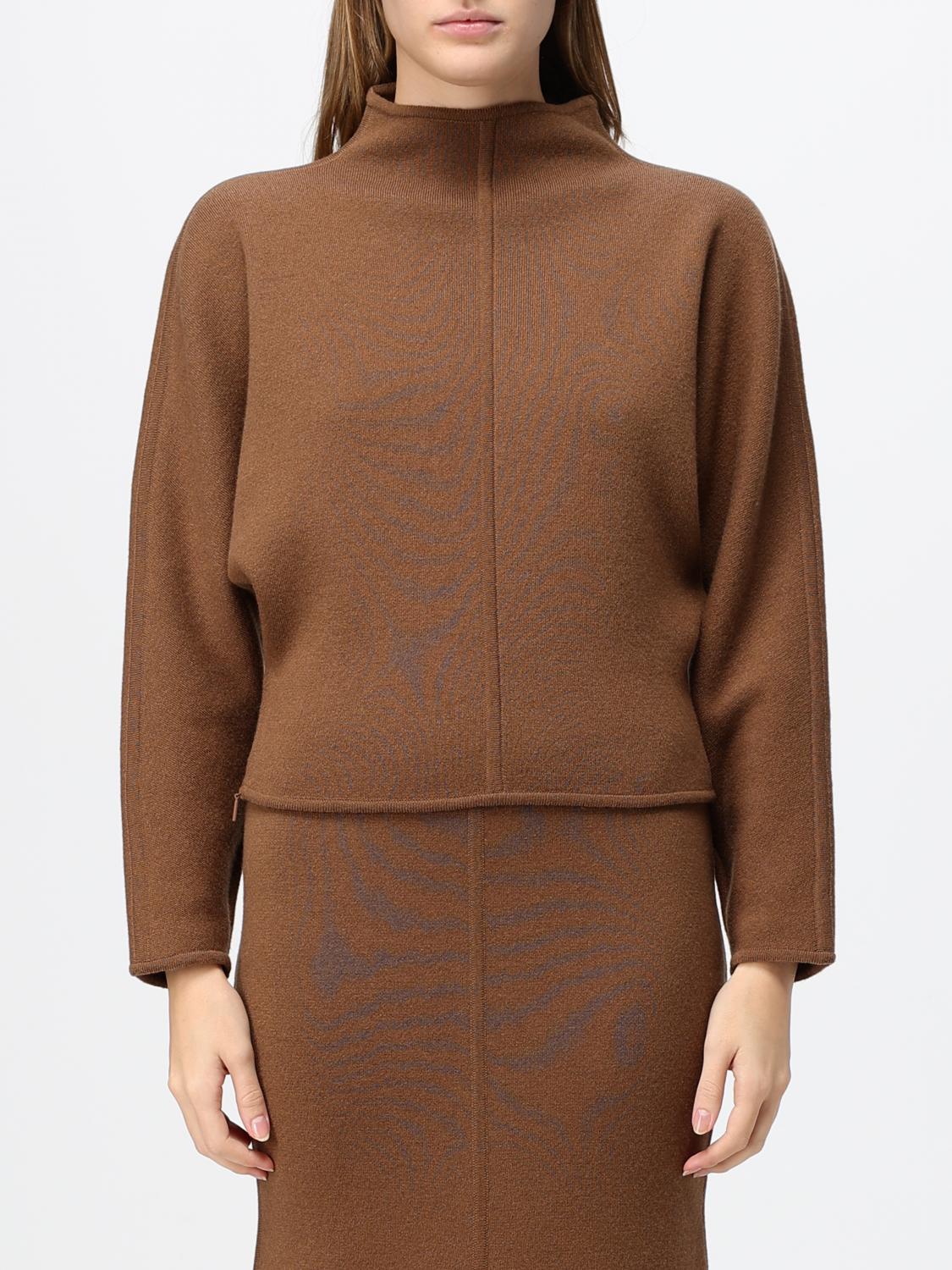 Max Mara Women Max Mara Wool And Cashmere Funnel Neck Jumper With Dropped Shoulders MAX MARA