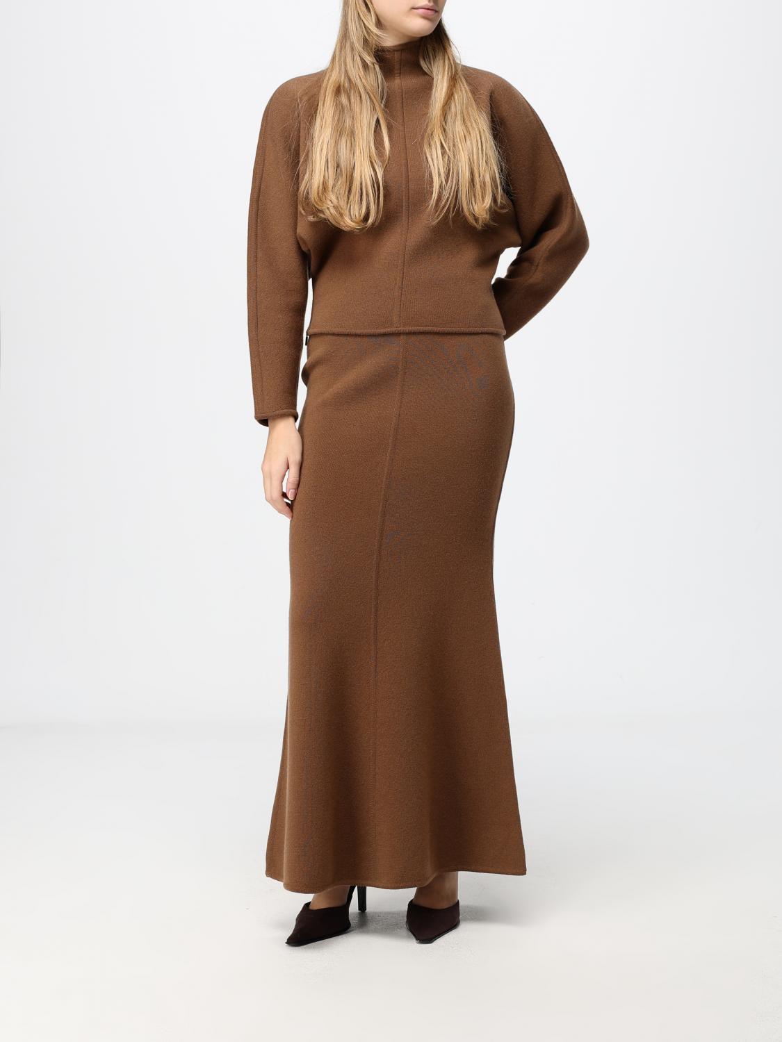 Max Mara Women Max Mara Wool And Cashmere Funnel Neck Jumper With Dropped Shoulders MAX MARA