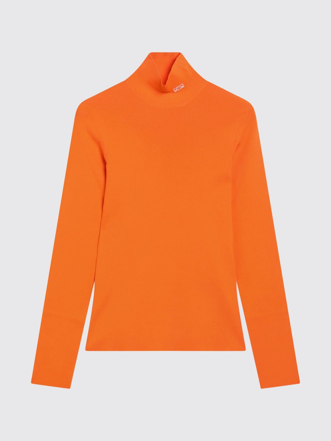 Loewe Women Loewe Slim Fit Viscose Turtleneck With Contrast Logo LOEWE