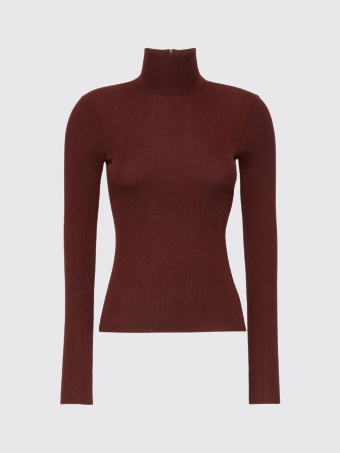 Max Mara Women Max Mara Slim Fit Ribbed Pure Virgin Wool Turtleneck MAX MARA