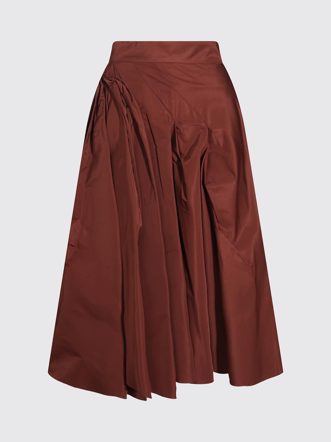 Max Mara Women High-Waisted Pleated Midi Skirt Max Mara In A Silk Blend MAX MARA