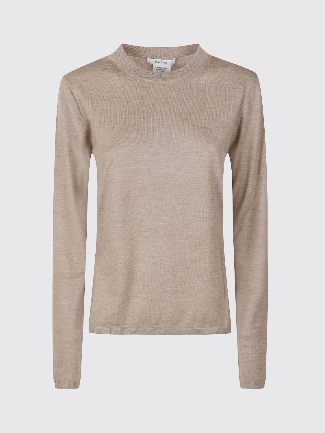 Max Mara Women Max Mara Pure Virgin Wool Relaxed Fit Crewneck Jumper With Dropped Shoulders MAX MARA