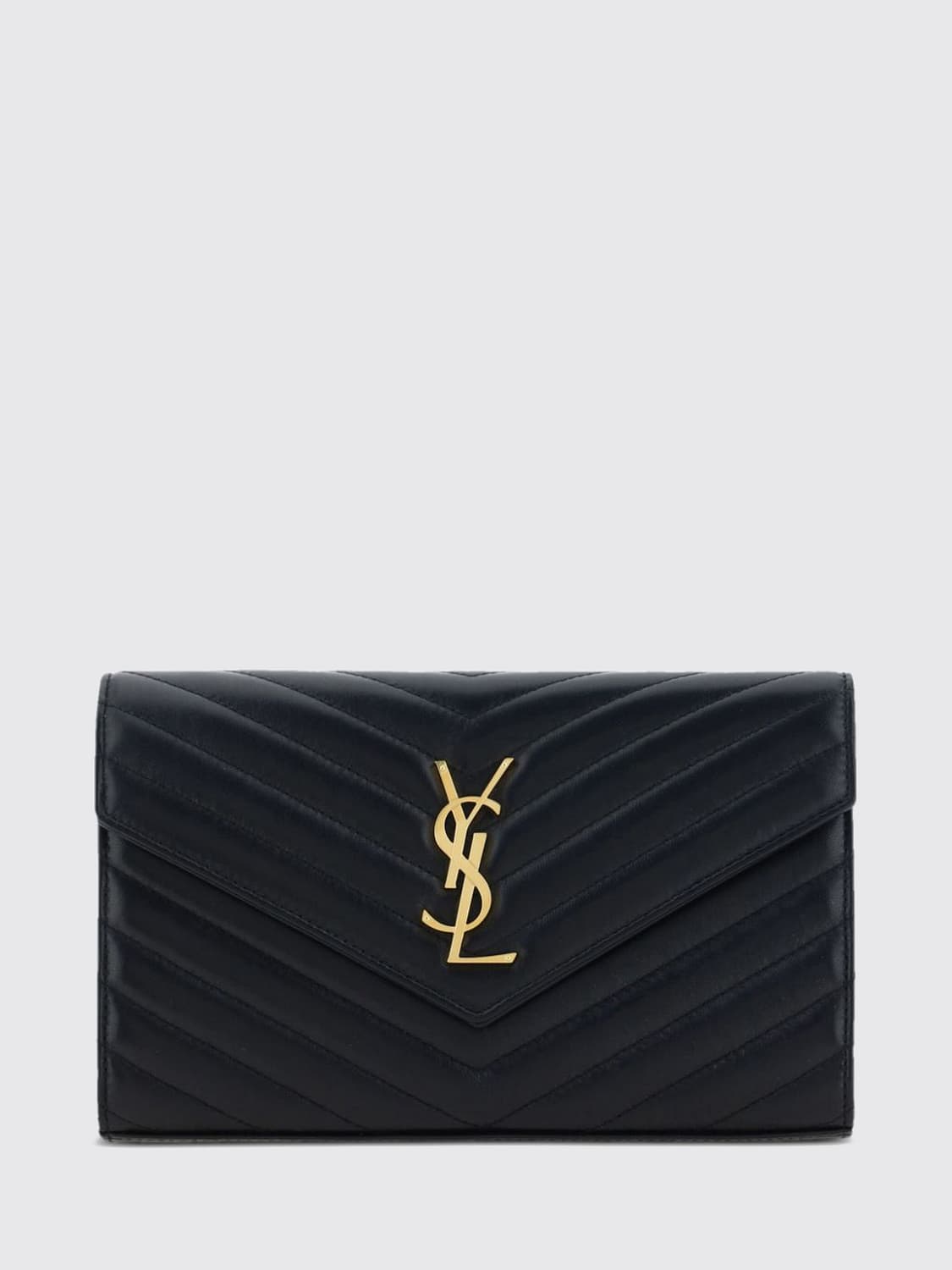 Saint Laurent Women Saint Laurent Cassandre Envelope Bag In Chevron Matelasse Leather With Ysl Logo SAINT LAURENT