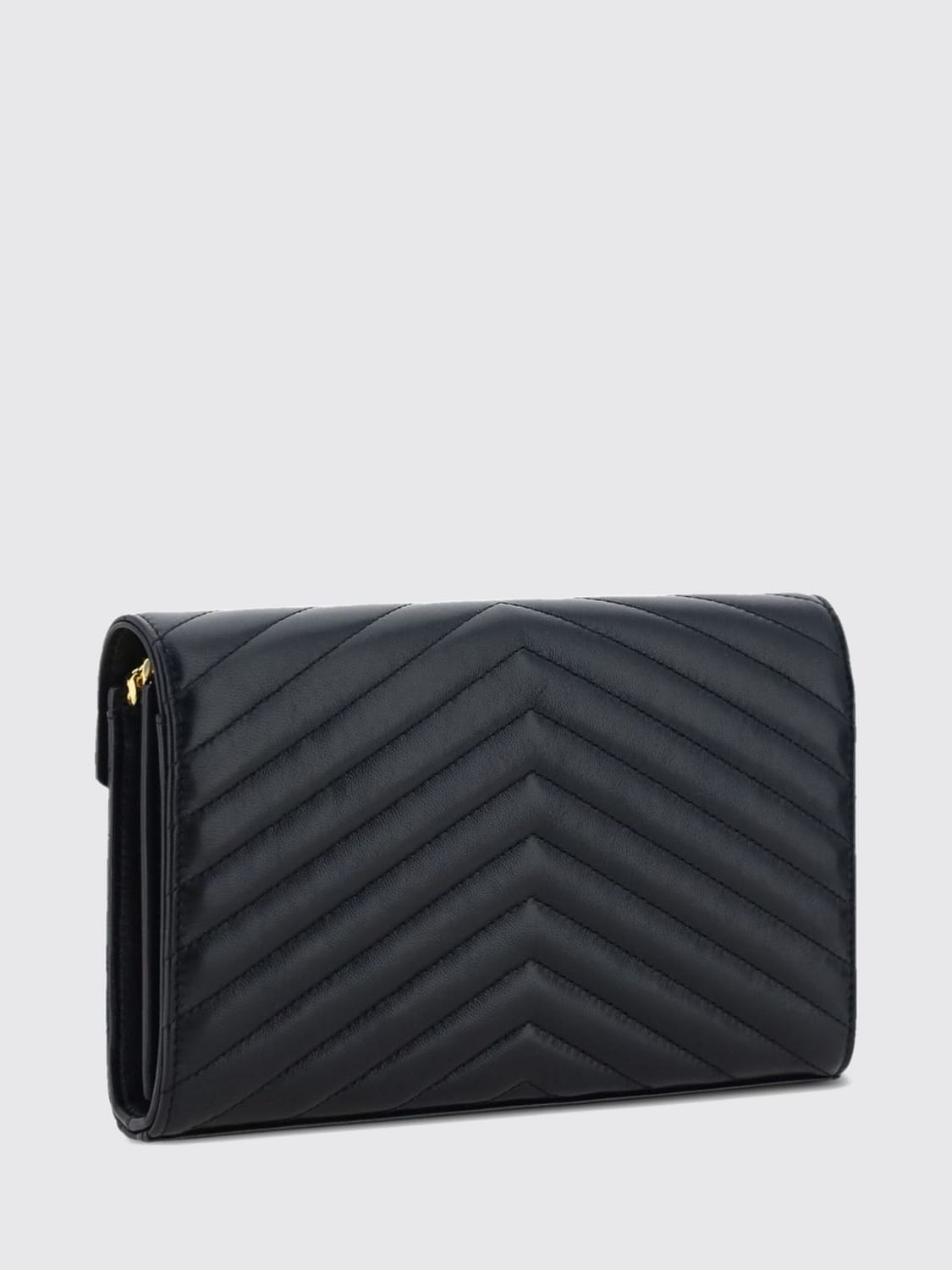 Saint Laurent Women Saint Laurent Cassandre Envelope Bag In Chevron Matelasse Leather With Ysl Logo SAINT LAURENT
