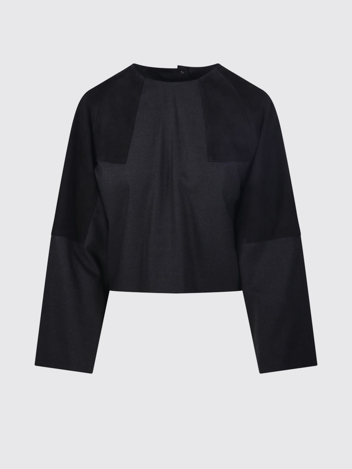Max Mara Women Max Mara Afa Relaxed Fit Virgin Wool Jumper With Back Closure MAX MARA