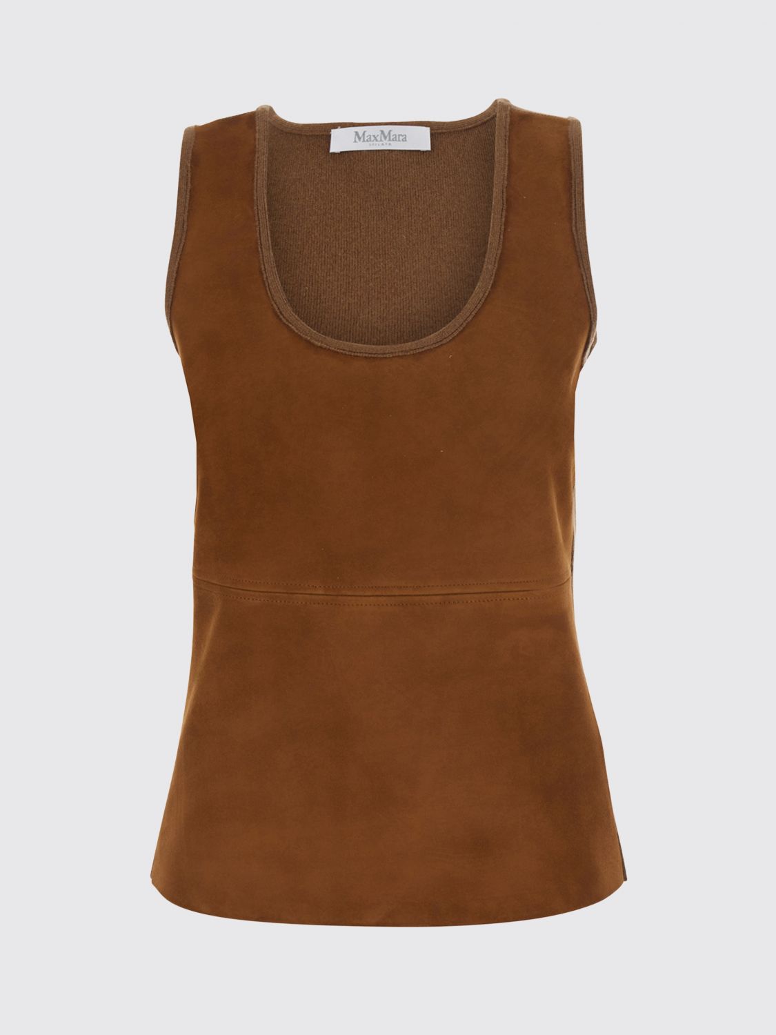 Max Mara Women Max Mara Off-The-Shoulder Virgin Wool And Cashmere Top MAX MARA