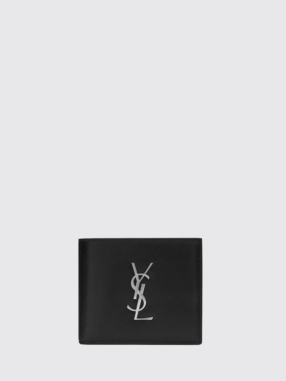 Saint Laurent Men Cassandre Bifold Wallet Saint Laurent In Calfskin Leather With Ysl Monogram SAINT LAURENT