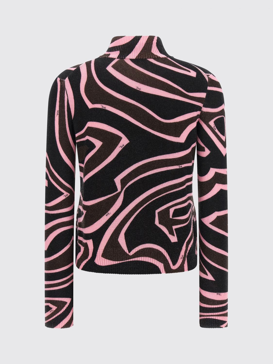 Pucci Women Pucci Abstract-Print Wool-Blend Slim Fit Turtleneck Jumper PUCCI