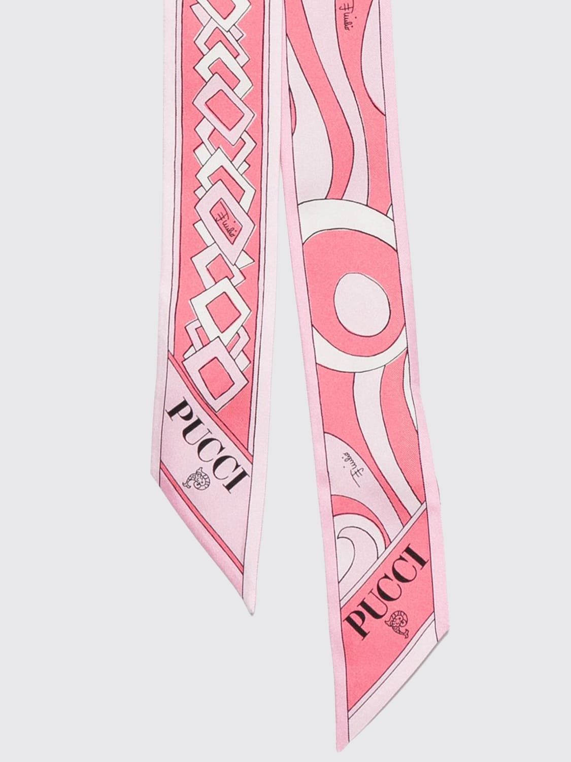 Pucci Women Pucci Vintage Design Bandeau Foulard In Pure Silk With Logo Print PUCCI