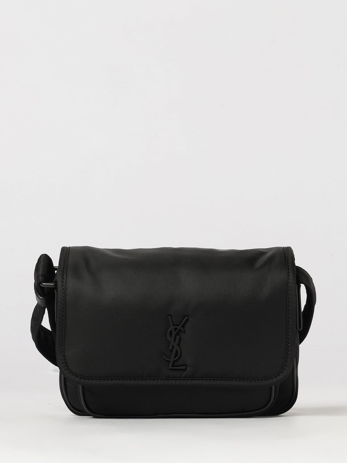 Saint Laurent Men Saint Laurent Niki Small Nylon Crossbody Bag With Ysl Monogram SAINT LAURENT