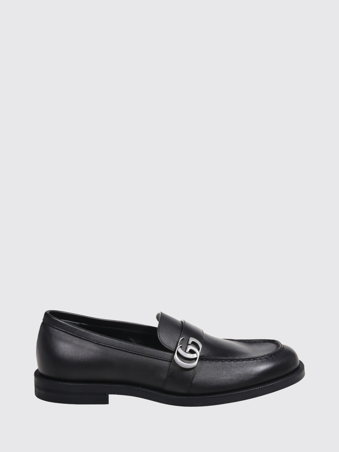 Gucci Men Calf Leather Loafers Gucci With Gg Monogram GUCCI