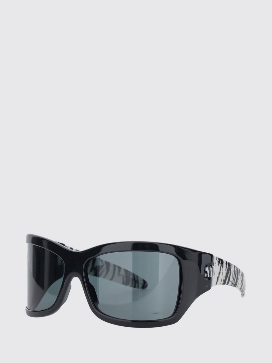 Bottega Veneta Women Bottega Veneta Zebra-Print Acetate Mask Sunglasses BOTTEGA VENETA