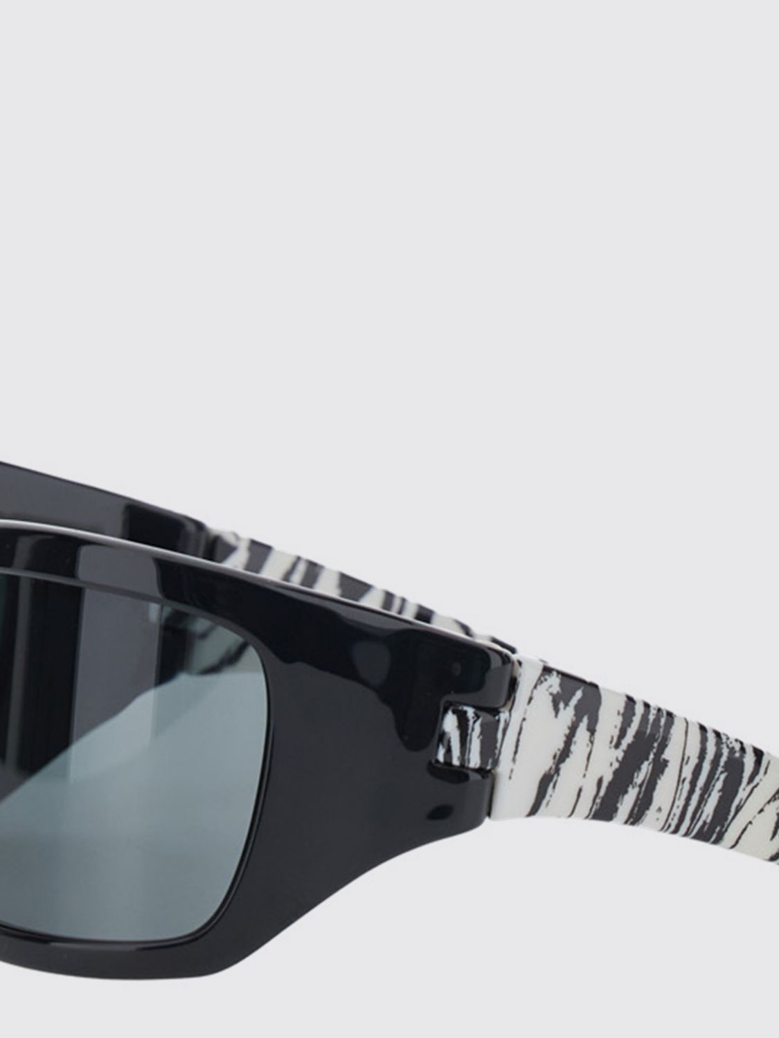 Bottega Veneta Women Bottega Veneta Zebra-Print Acetate Mask Sunglasses BOTTEGA VENETA