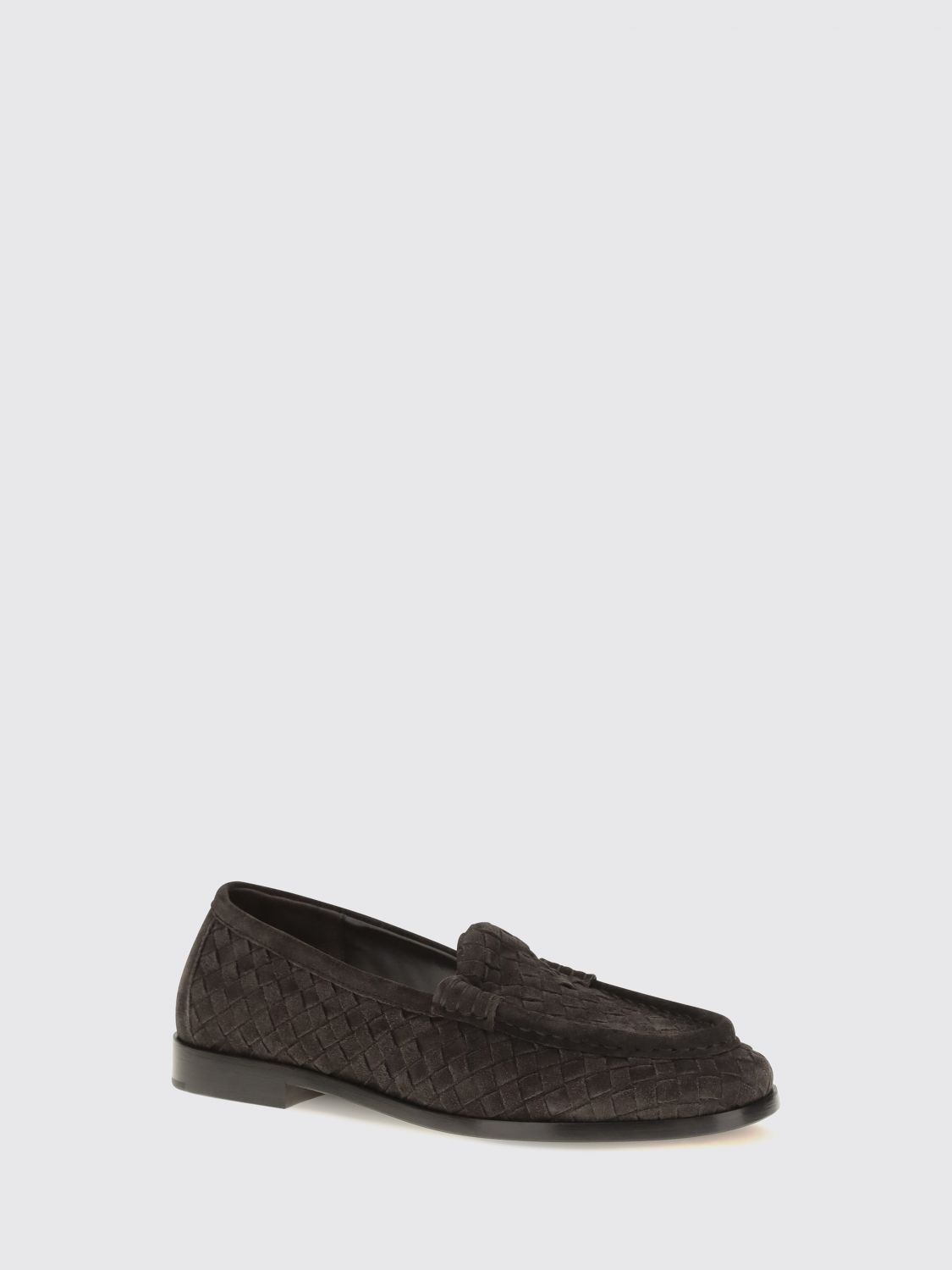 Bottega Veneta Women Silenzio Suede Loafers Bottega Veneta With Intrecciato Weave Detail BOTTEGA VENETA