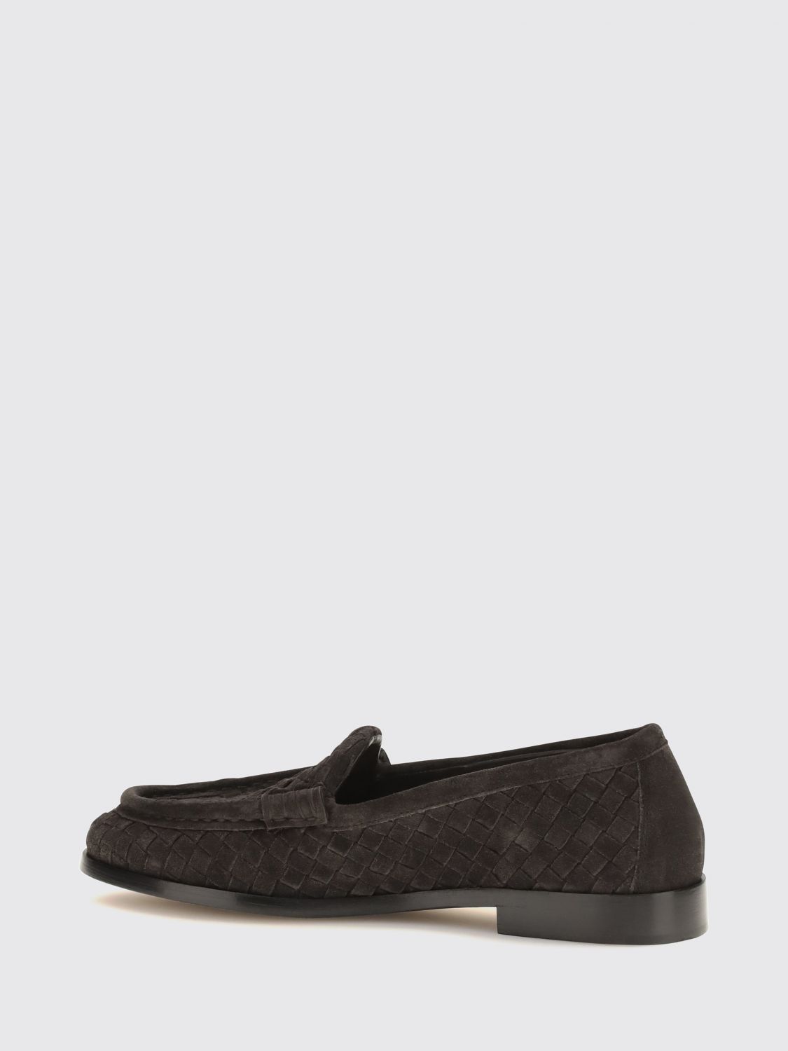 Bottega Veneta Women Silenzio Suede Loafers Bottega Veneta With Intrecciato Weave Detail BOTTEGA VENETA