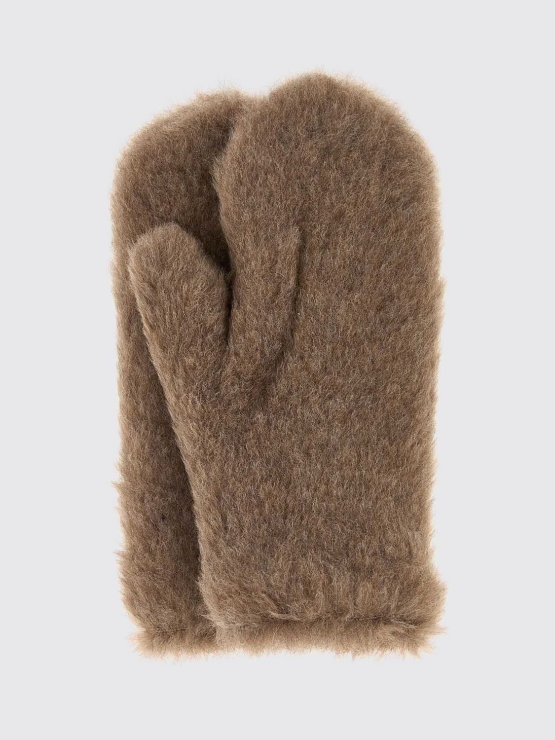 Max Mara Women Max Mara Ombrato Lined Alpaca Wool And Cashmere Blend Gloves MAX MARA