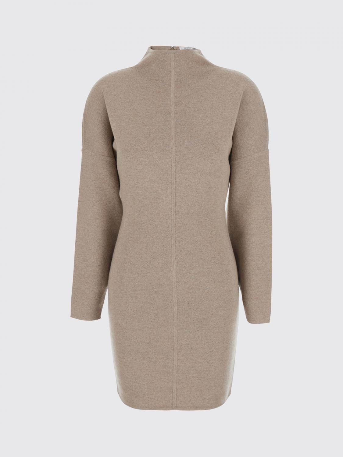Max Mara Women Max Mara High-Neck Slim Fit Wool And Cashmere Knit Mini Dress MAX MARA