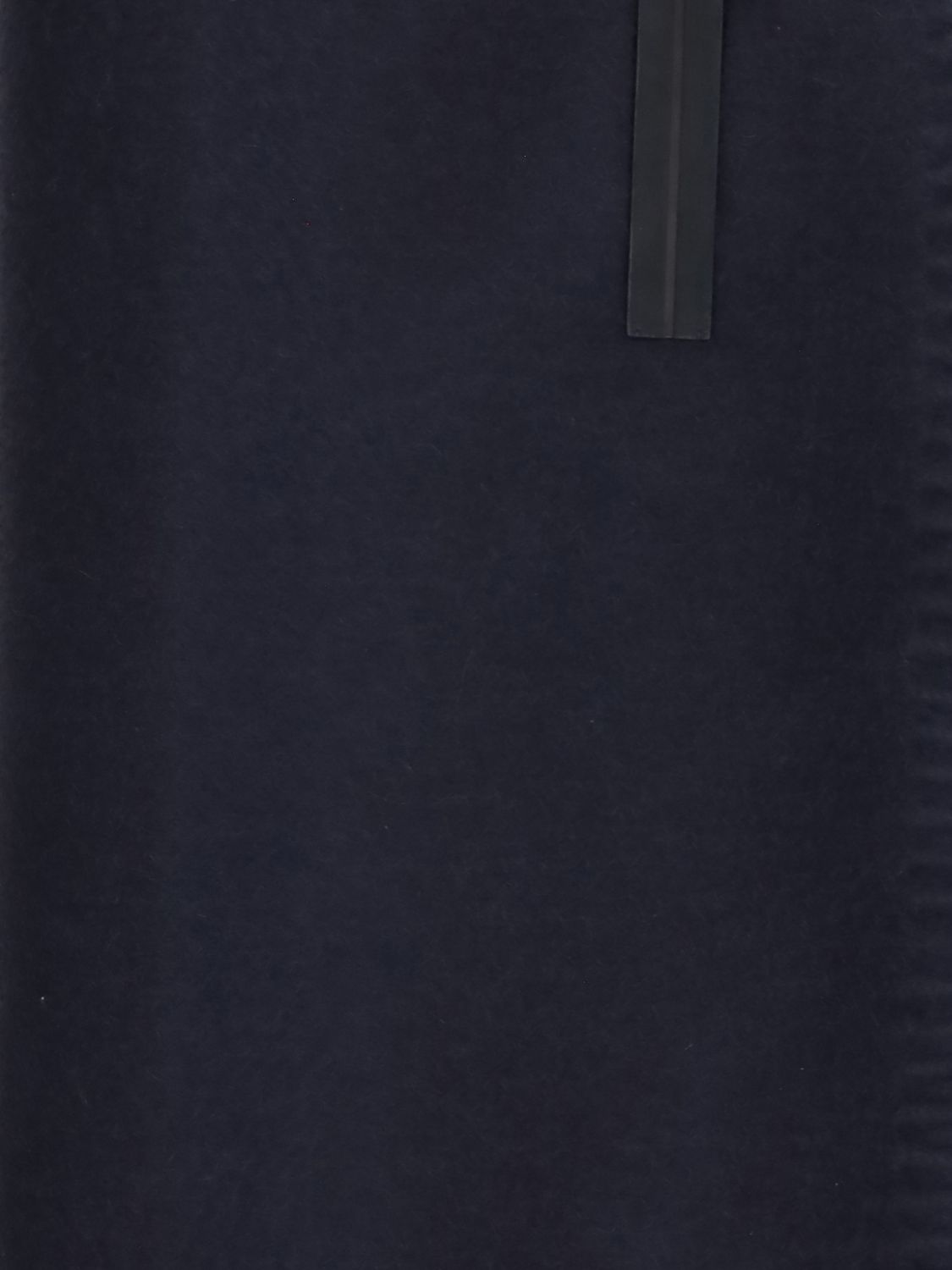Zegna Men Zegna Rectangular 100% Cashmere Scarf With Fringed Hem And Logo ZEGNA