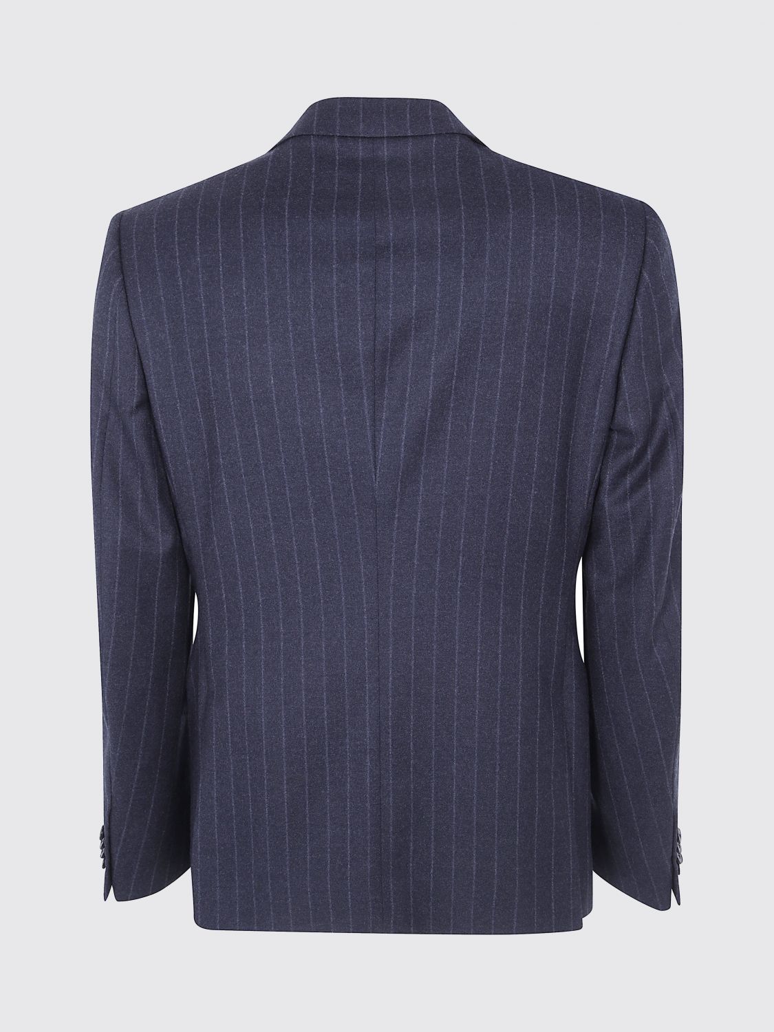 Zegna Men Zegna Pinstripe-Pattern Pure Wool Single-Breasted Suit ZEGNA