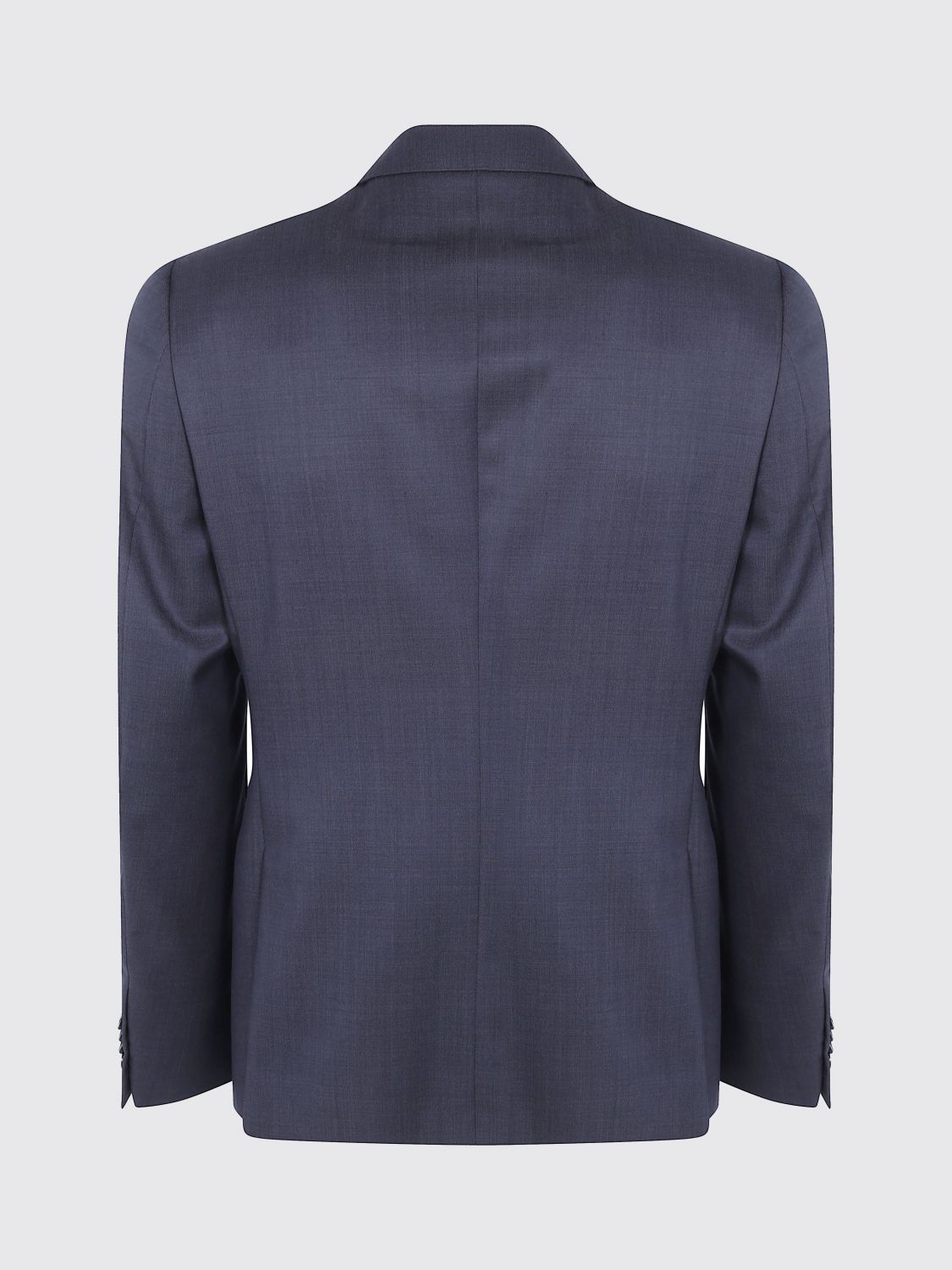 Zegna Men Zegna Single-Breasted Pure Wool Suit With Classic Lapels ZEGNA