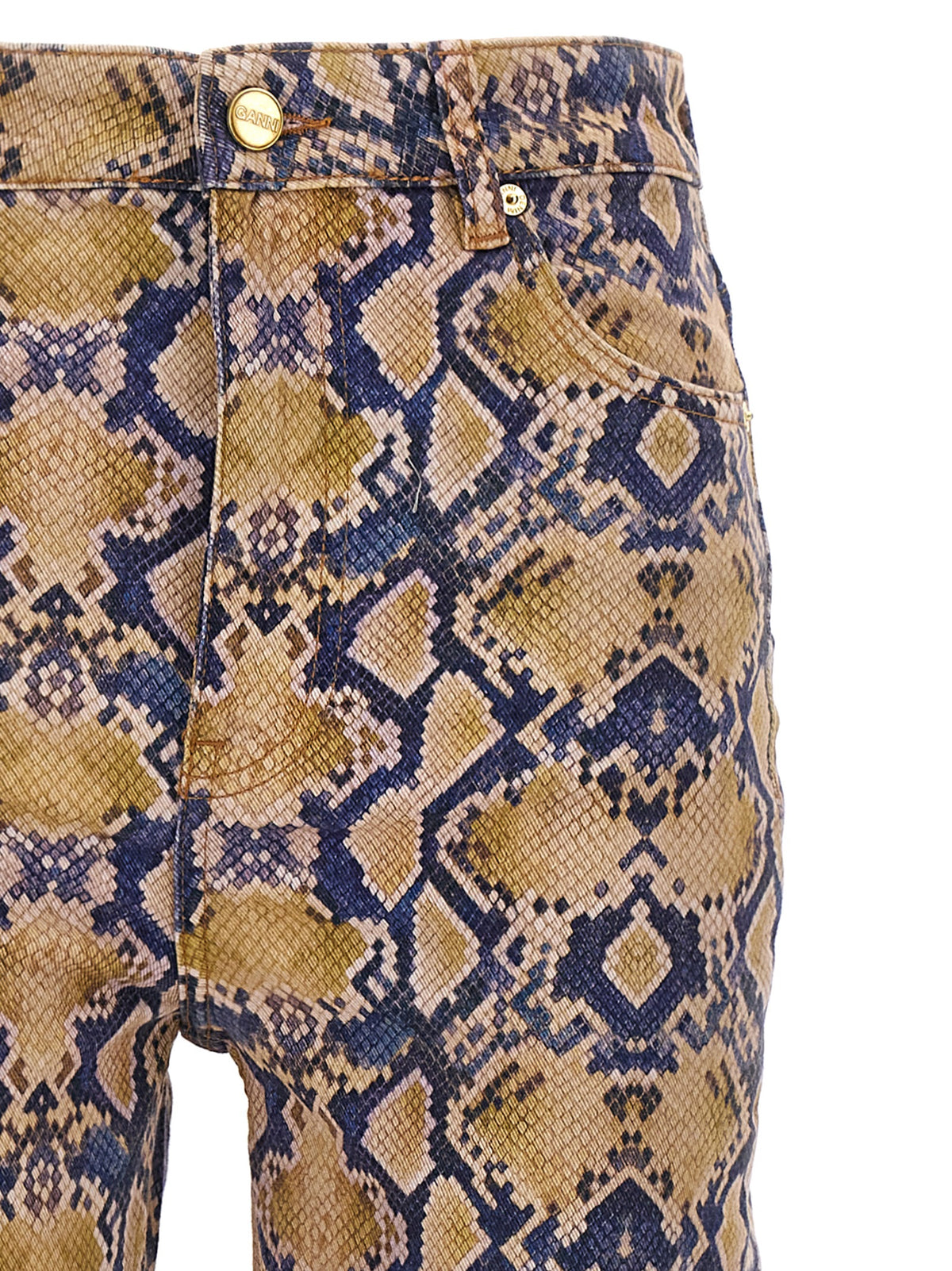 Ganni Women Python Jeans GANNI