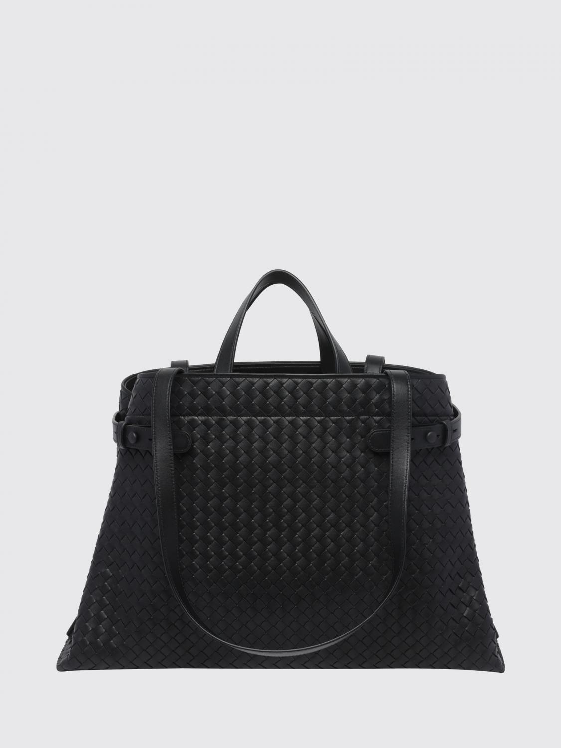 Bottega Veneta Men Intrecciato Leather Bottega Veneta Handbag With Shoulder Strap BOTTEGA VENETA