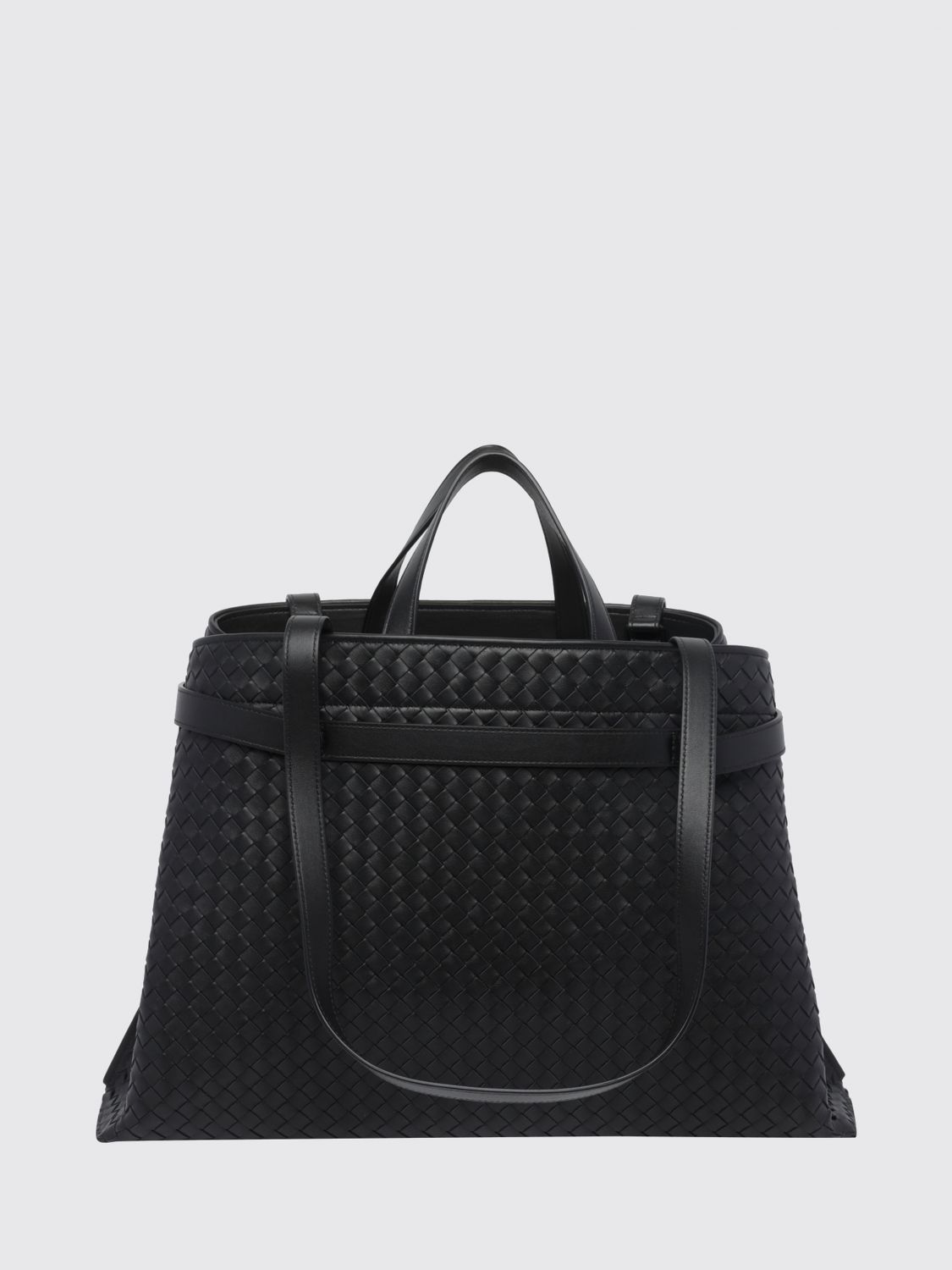 Bottega Veneta Men Intrecciato Leather Bottega Veneta Handbag With Shoulder Strap BOTTEGA VENETA
