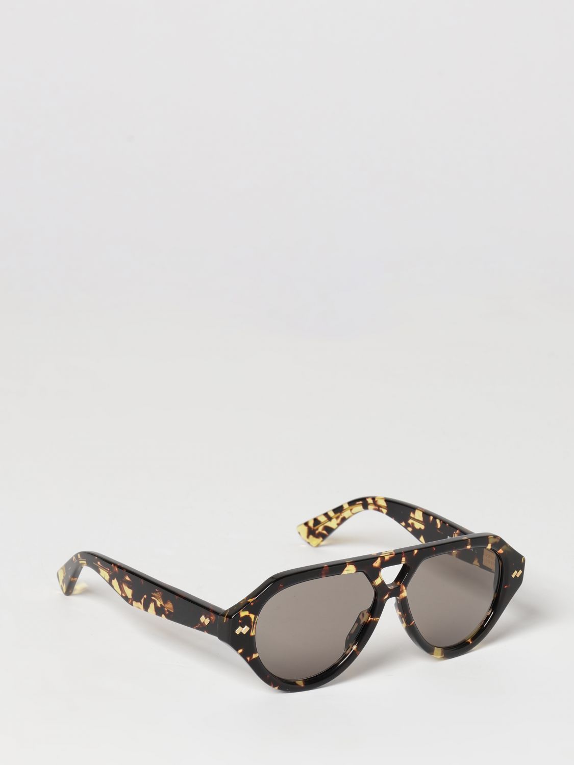 Bottega Veneta Men Double Bridge Aviator Sunglasses Bottega Veneta In Recycled Acetate BOTTEGA VENETA