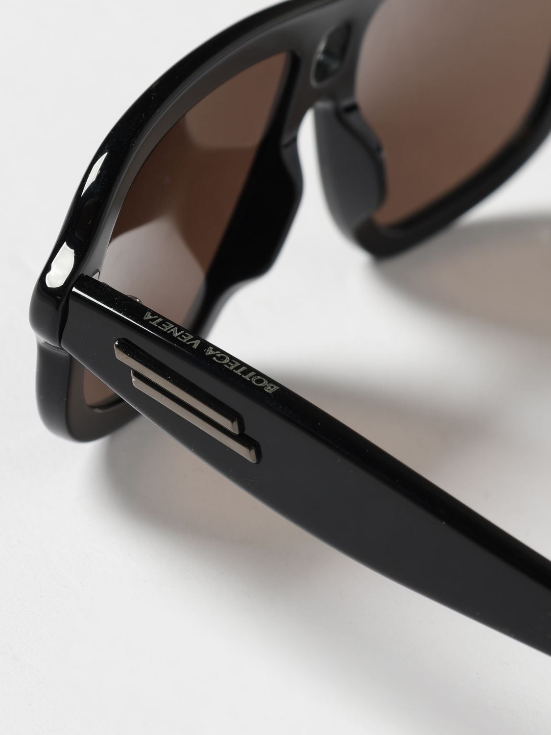 Bottega Veneta Men Double Bridge Aviator Sunglasses Bottega Veneta In Recycled Acetate BOTTEGA VENETA